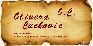 Olivera Čučković vizit kartica